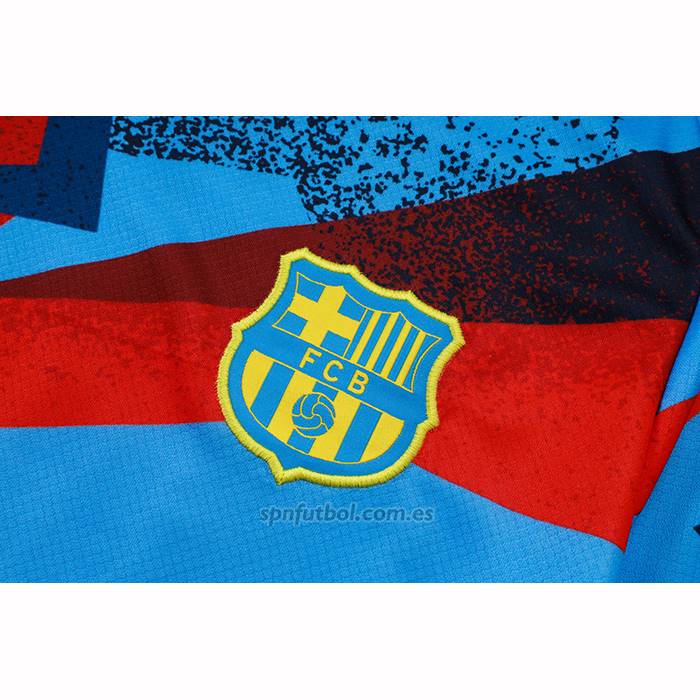 Chandal del Barcelona Manga Corta 2025-2026 Azul Rojo - Pantalon Corto